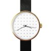 Watches May28th Metal Watches | May28Th Leather Women'S Watch 05:36Pm Black