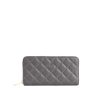 Wallets GUNAS NEW YORK Zip Around Wallets | Gunas New York Uptown Quilted Grey Zip Wallet