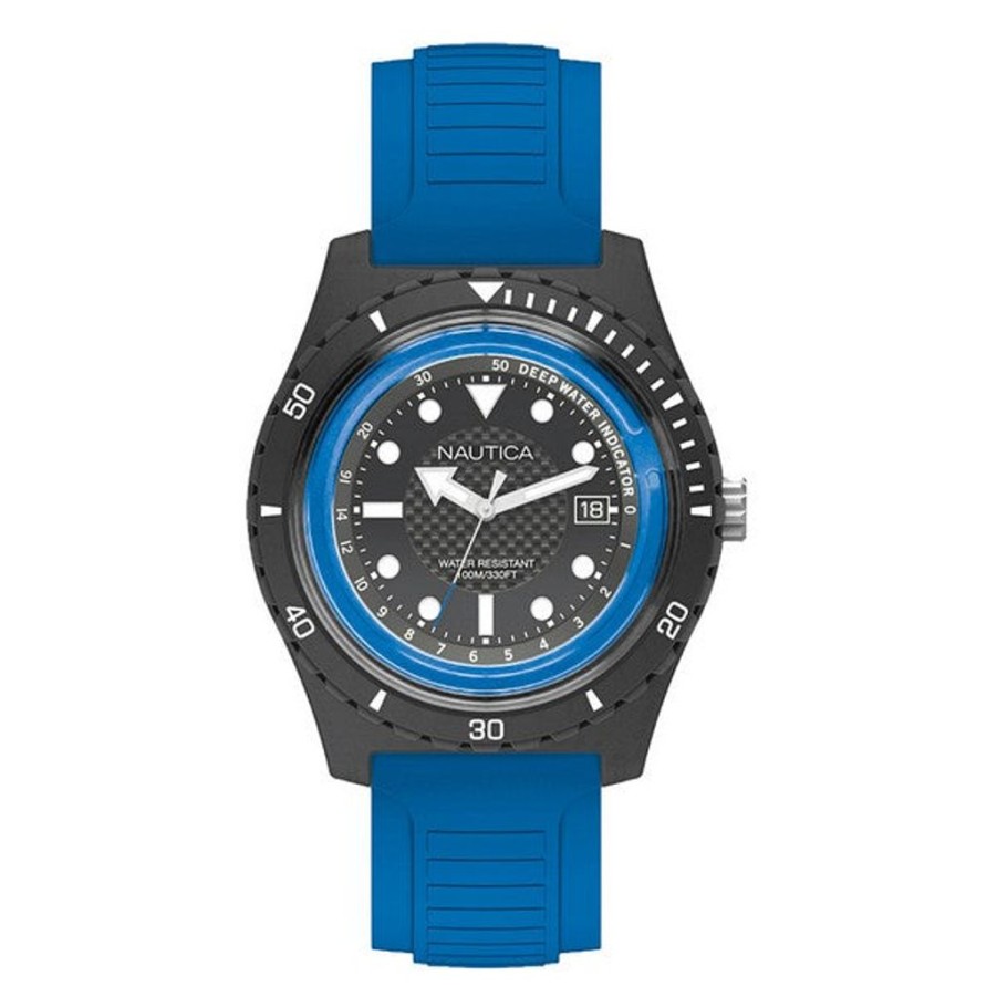 Watches Nautica Silicone Watches | Nautica Napibz002 (46 Mm) Men'S Watch