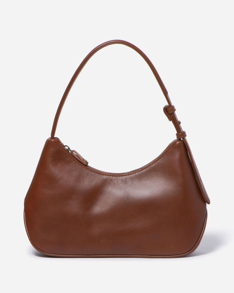 Handbags Stitch & Hide | Stitch & Hide Kate Shoulder Bag Maple Brown - Free Wallet Pouch