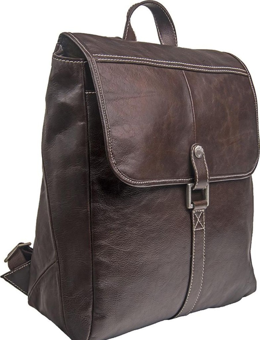 Men Hidesign Backpacks | Hector Large 17" Laptop Compatible Leather Backpack