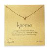 Jewellery Dogeared Necklaces | Dogeared Karma Bead Necklace - Gold Dipped