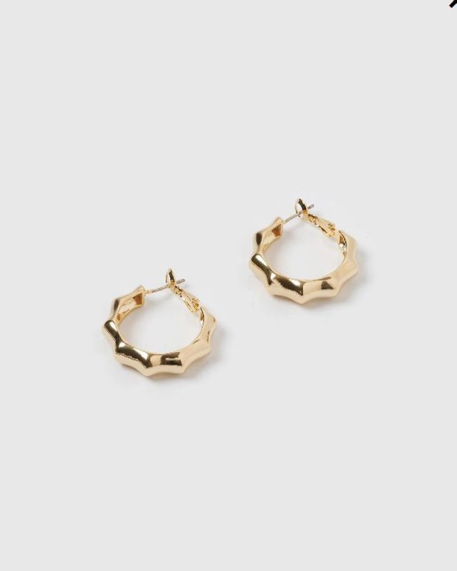 Jewellery Izoa Earrings | Izoa Seeing Stars Earrings Gold