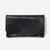 Wallets Stitch & Hide Snap Closure Wallets | Stitch & Hide Leather Darcy Classic Wallet - Black