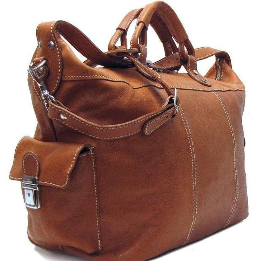 Handbags Floto | Floto Leather Parma Tote Bag Parma Brown