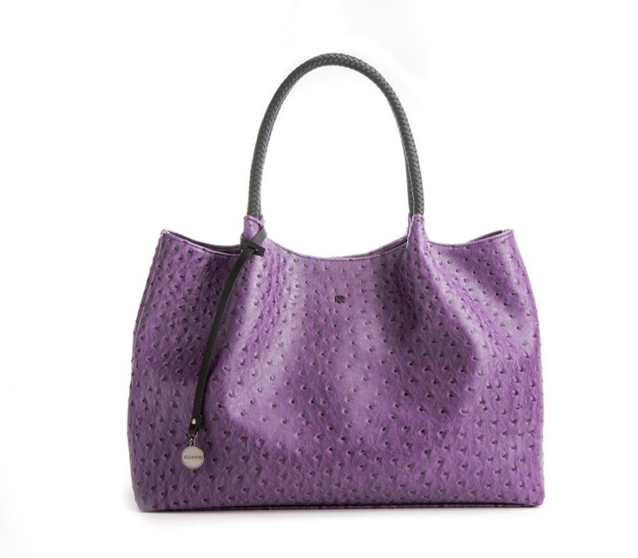 Handbags GUNAS NEW YORK | Gunas New York Vegan Leather Naomi Tote Bag Purple