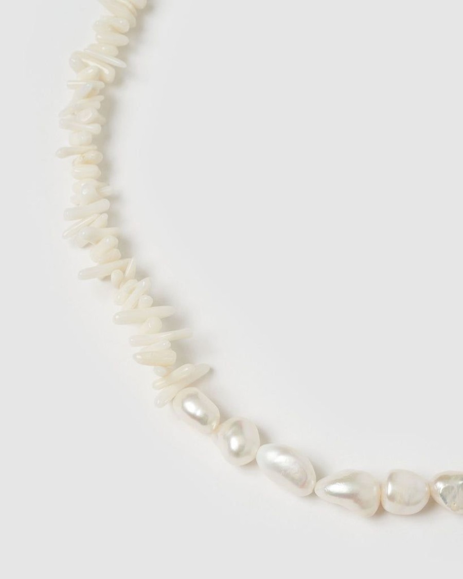 Jewellery Miz Casa & Co Necklaces | Miz Casa & Co Cynthia Necklace Pearl