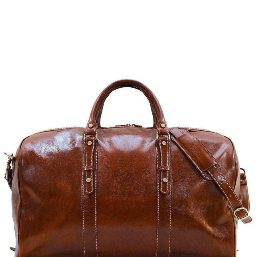 Handbags Floto | Floto Leather Venezia Grande Duffle Bag