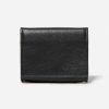 Wallets Stitch & Hide Bifold & Trifold Wallets | Stitch & Hide Leather Elliot Wallet Snap Button Black