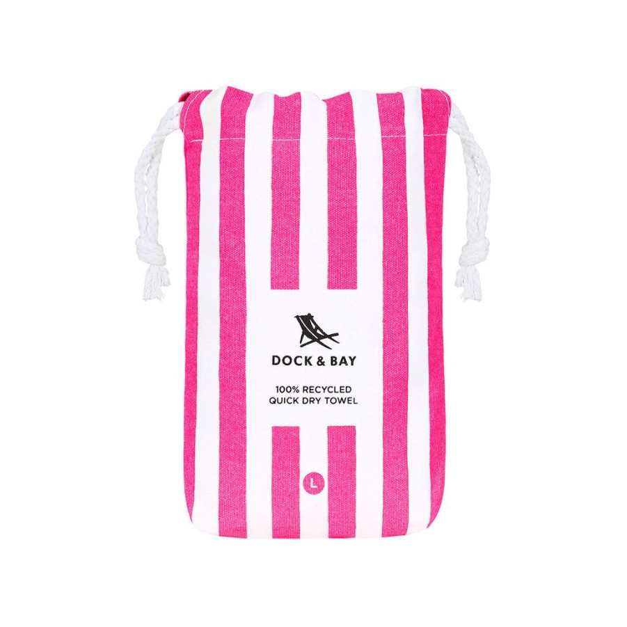 Women Dock & Bay Beach Towels | Dock & Bay Beach Towel Cabana Collection L 100% Recycled Phi Phi Pink