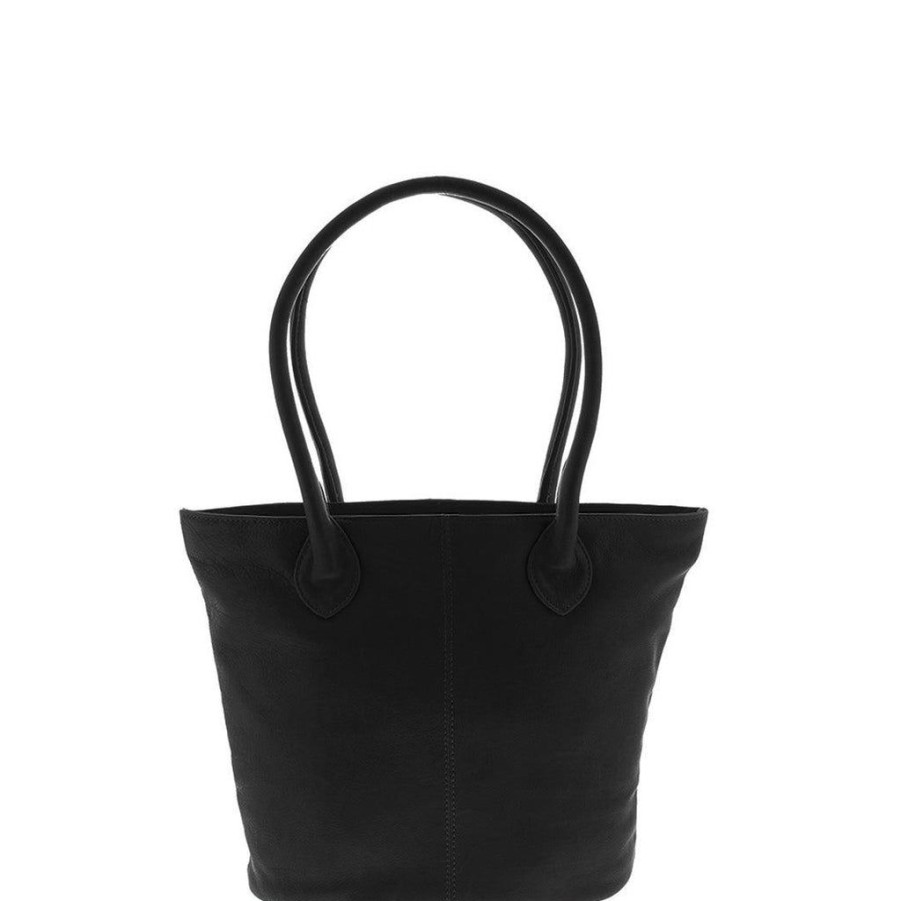 Handbags Gabee | Gabee Leather Jane Tote Black