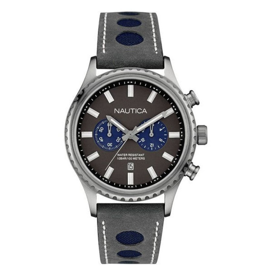 Watches Nautica Metal Watches | Nautica Nai18511G (43 Mm) Men'S Watch