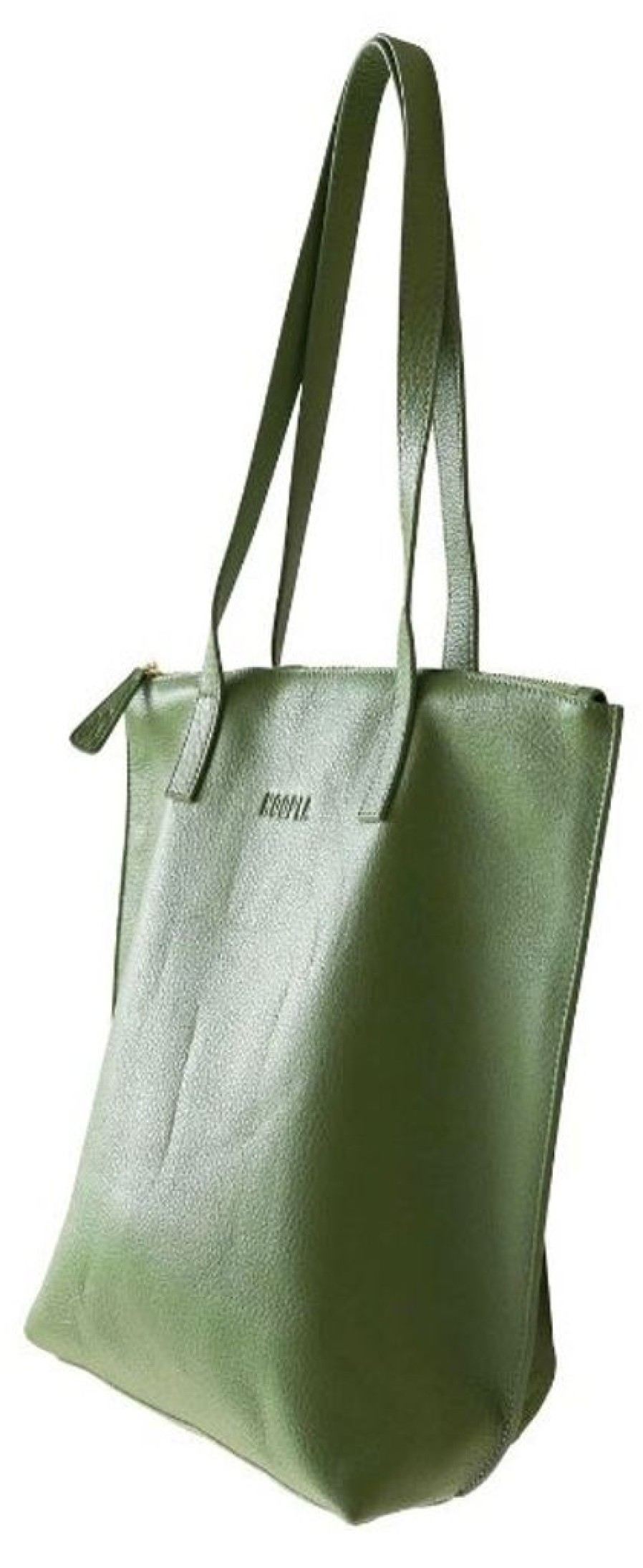 Handbags Hoopla | Hoopla Leather Small Zip Tote Bright Green