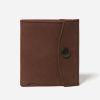 Wallets Stitch & Hide Bifold & Trifold Wallets | Stitch & Hide Leather Joey Bi-Fold Wallet Snap Closure Brown