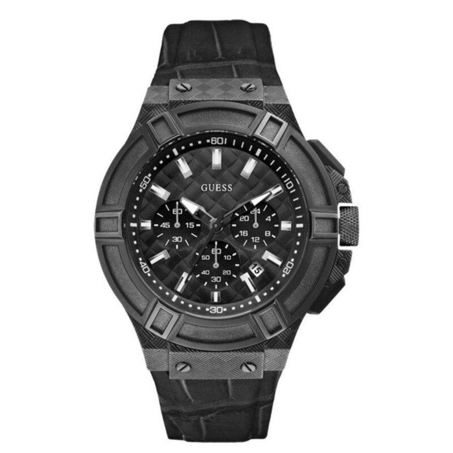 Watches Guess Metal Watches | Guess (O 45 Mm) Men'S Watch