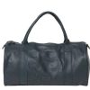 Handbags Stitch & Hide | Stitch & Hide Leather Globe Weekender Duffle Bag Deep Sea Blue - Free Wallet Pouch