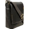 Men Hidesign Satchels & Messengers | Hidesign Seattle Unisex Leather Crossbody Messenger Bag Black