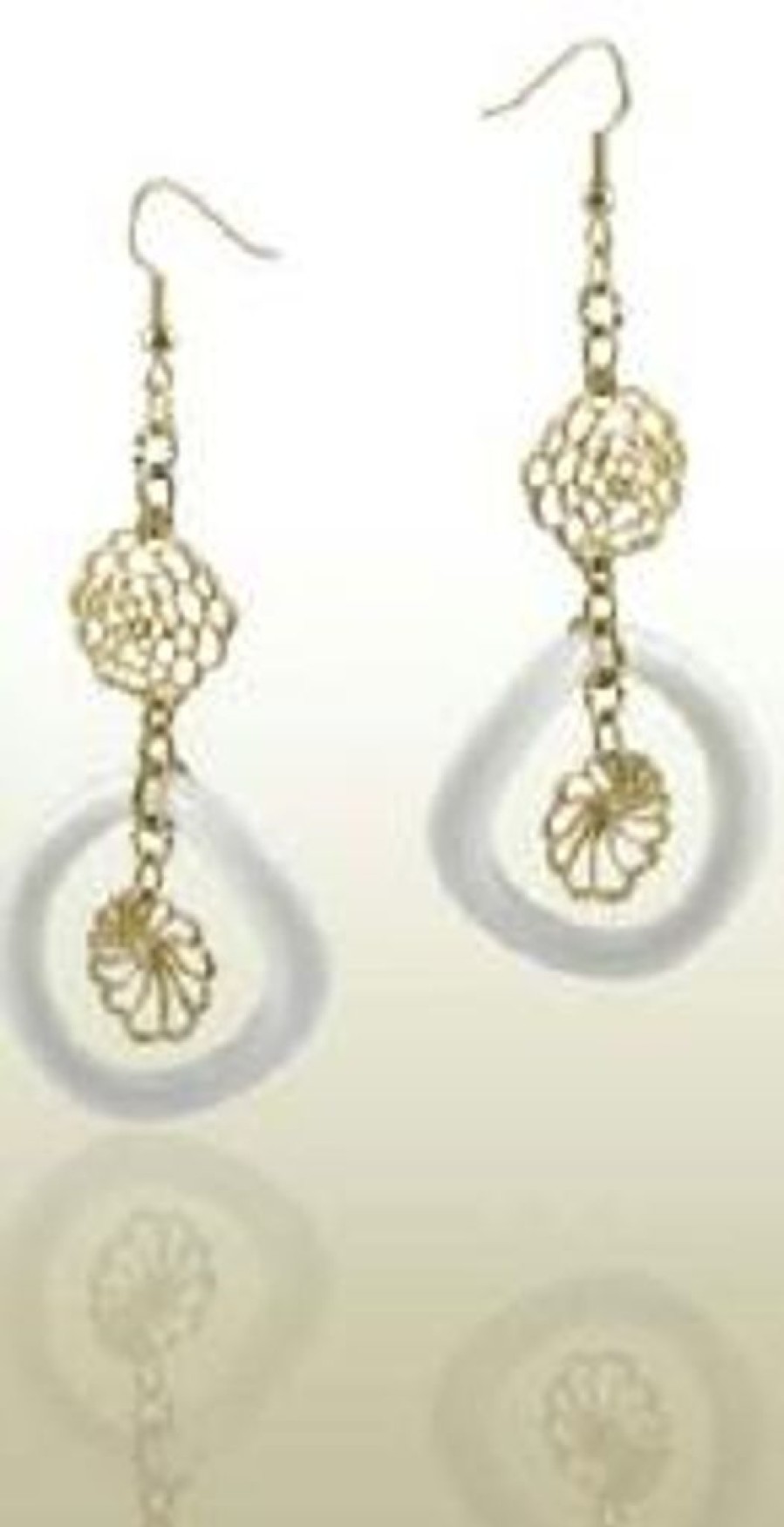 Jewellery Liberte Earrings | Liberte Gold & White Acrylic Earrings(Style E122)