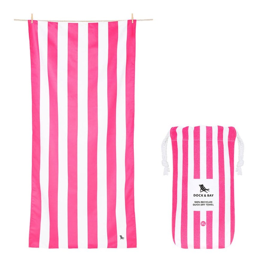 Women Dock & Bay Beach Towels | Dock & Bay Beach Towel Cabana Collection Xl 100% Recycled Phi Phi Pink