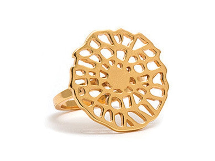 Jewellery Gorjana Rings | Gorjana Gold Plated Acacia Ring