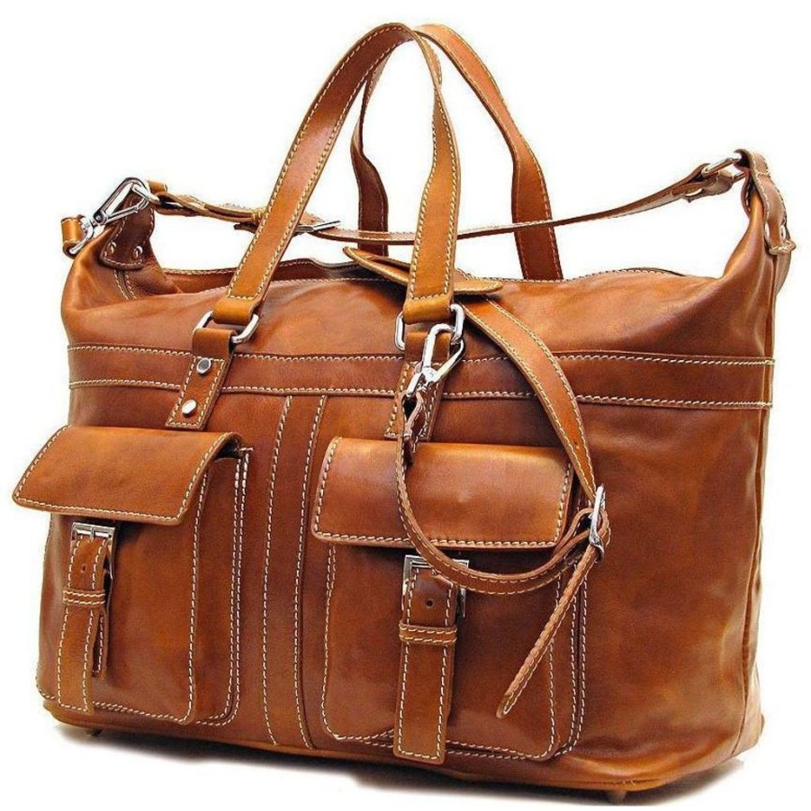 Handbags Floto Leather | Floto Leather Milano Travel Bag