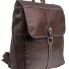 Men Hidesign Backpacks | Hidesign Hector Leather Backpack Brown