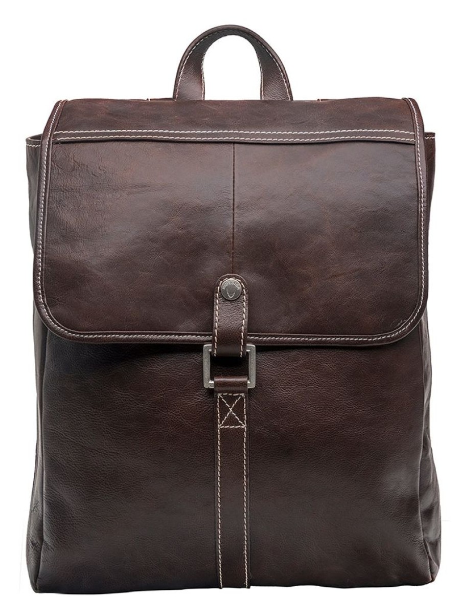 Men Hidesign Backpacks | Hidesign Hector Leather Backpack Brown