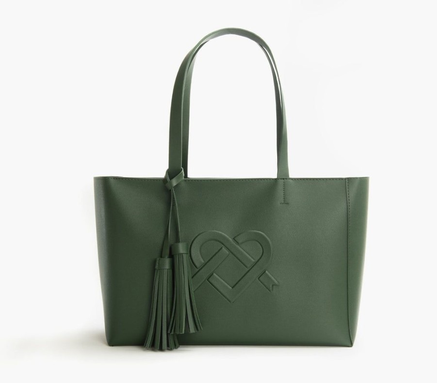 Handbags GUNAS NEW YORK | Gunas New York Tippi Green Vegan Leather Tote Bag