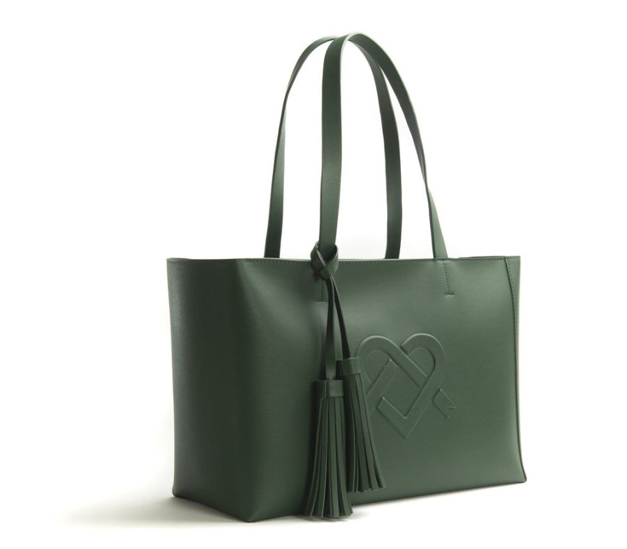 Handbags GUNAS NEW YORK | Gunas New York Tippi Green Vegan Leather Tote Bag