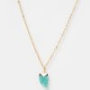 Jewellery Miz Casa & Co Necklaces | Miz Casa & Co Stone Charm Necklace Gold Turquoise