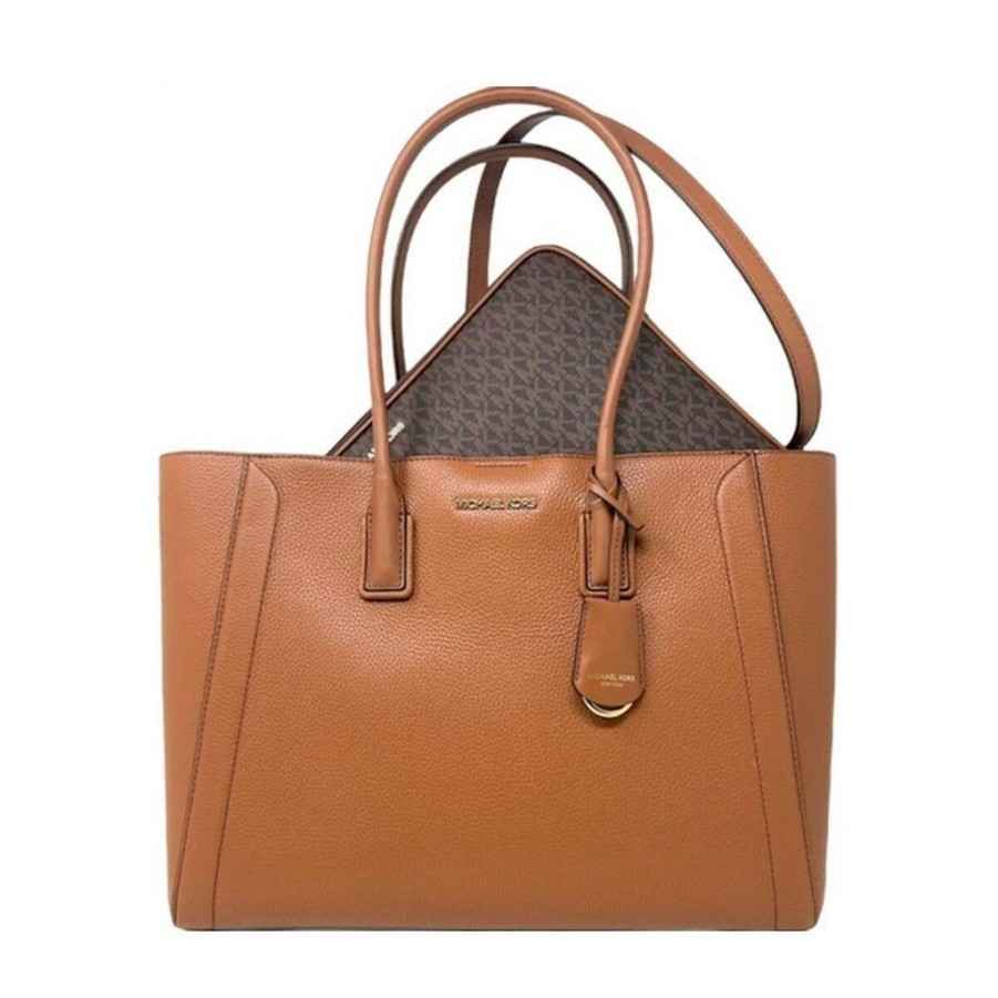 Handbags Michael Kors | Michael Kors 35S2G6Kt9L-Brown Brown Leather Tote Bag