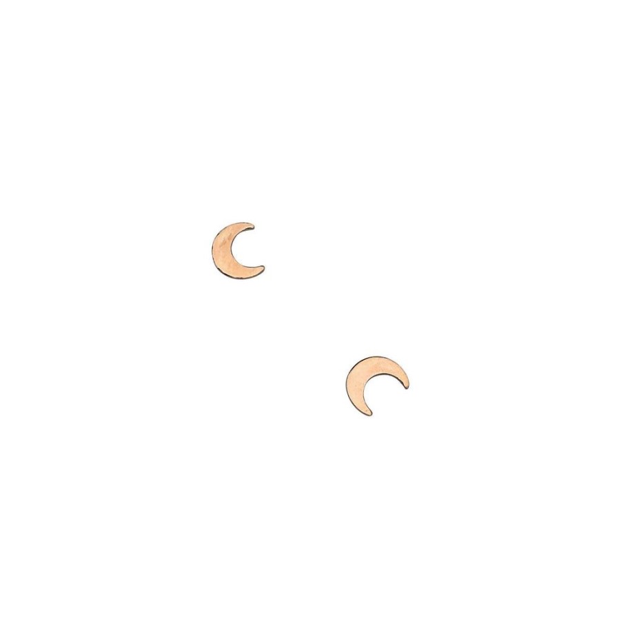 Jewellery Agapantha Jewelry Earrings | Agapantha Jewelry Ella Crescent Moon Studs Earrings