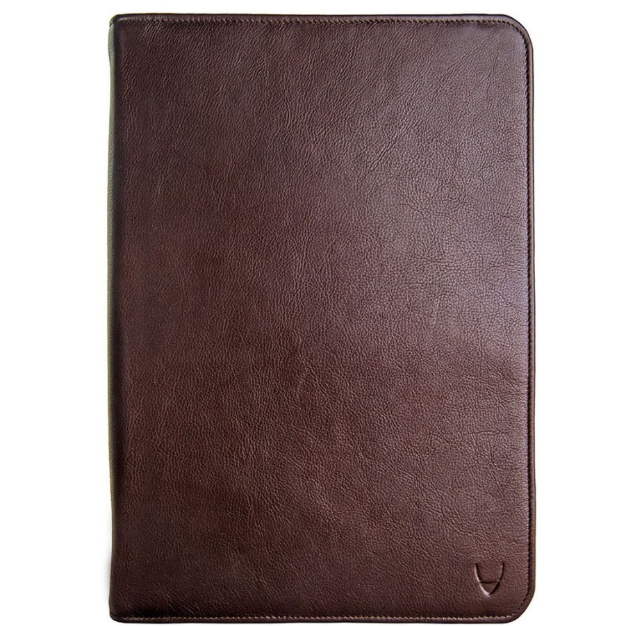 Women Hidesign Tech Accessories | Hidesign Ipad Tablet Leather Portfolio Brown