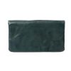 Wallets Stitch & Hide Snap Closure Wallets | Stitch & Hide Washed Leather Bondi Bi-Fold Wallet Petrol Green