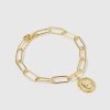 Jewellery Izoa Bracelets | Izoa Token Bracelet Gold