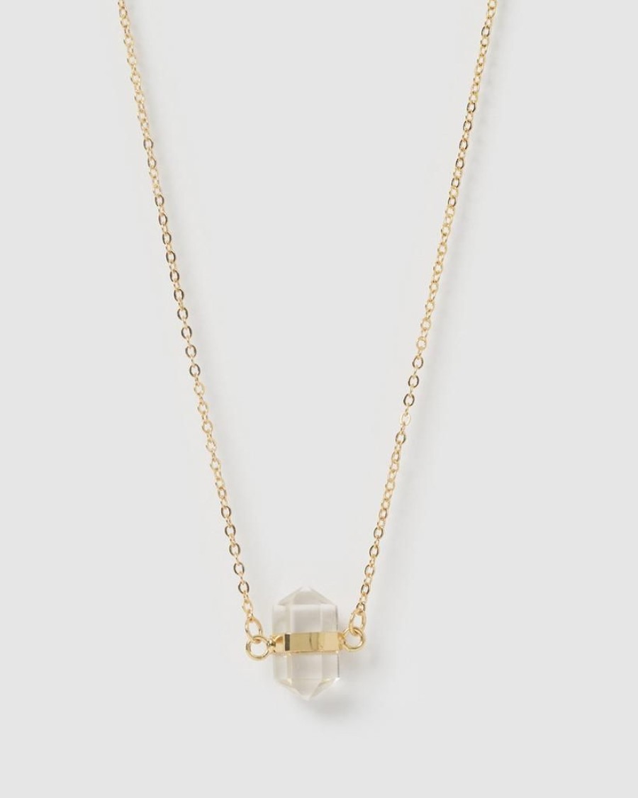 Jewellery Miz Casa & Co Necklaces | Miz Casa & Co Mini Avery Necklace Clear Quartz