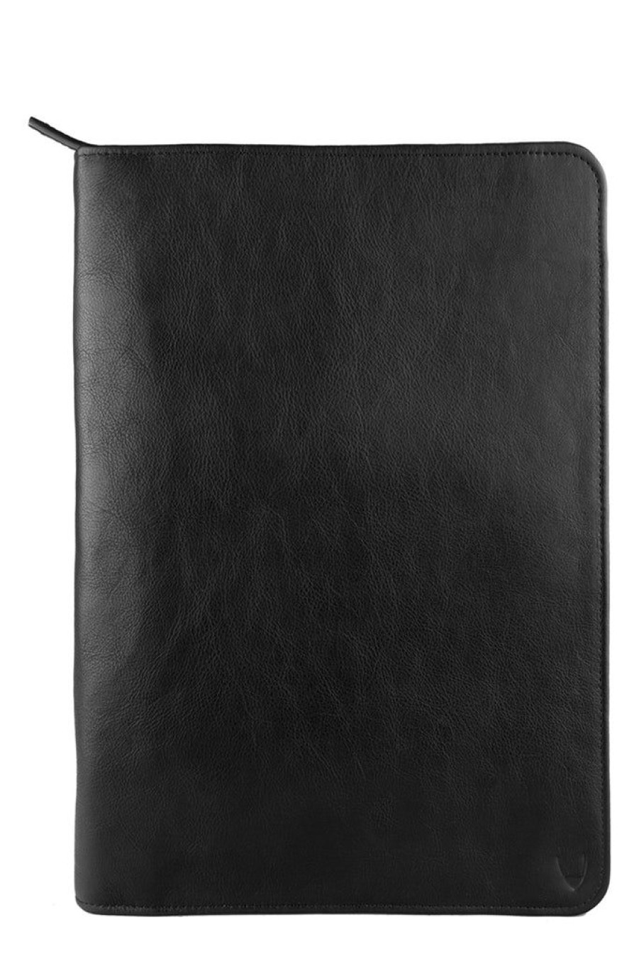 Women Hidesign Tech Accessories | Hidesign Img Ipad Leather Portfolio/Padfolio With Handmade Paper Notebook Black