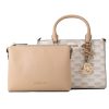 Handbags Michael Kors | Michael Kors Charlote Satchel Bag With Pouch Brown 23 X 17 X 11 Cm