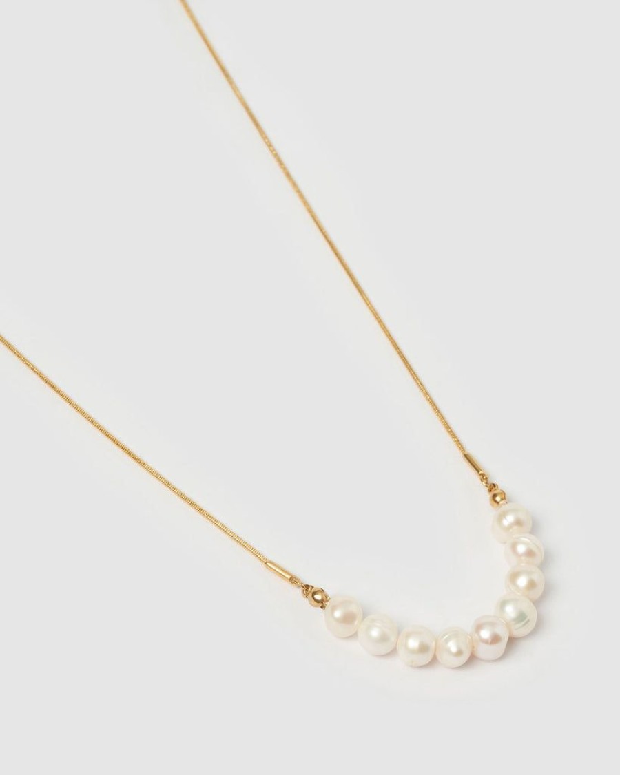 Jewellery Miz Casa & Co Necklaces | Miz Casa & Co Cove Necklace Gold Pearl