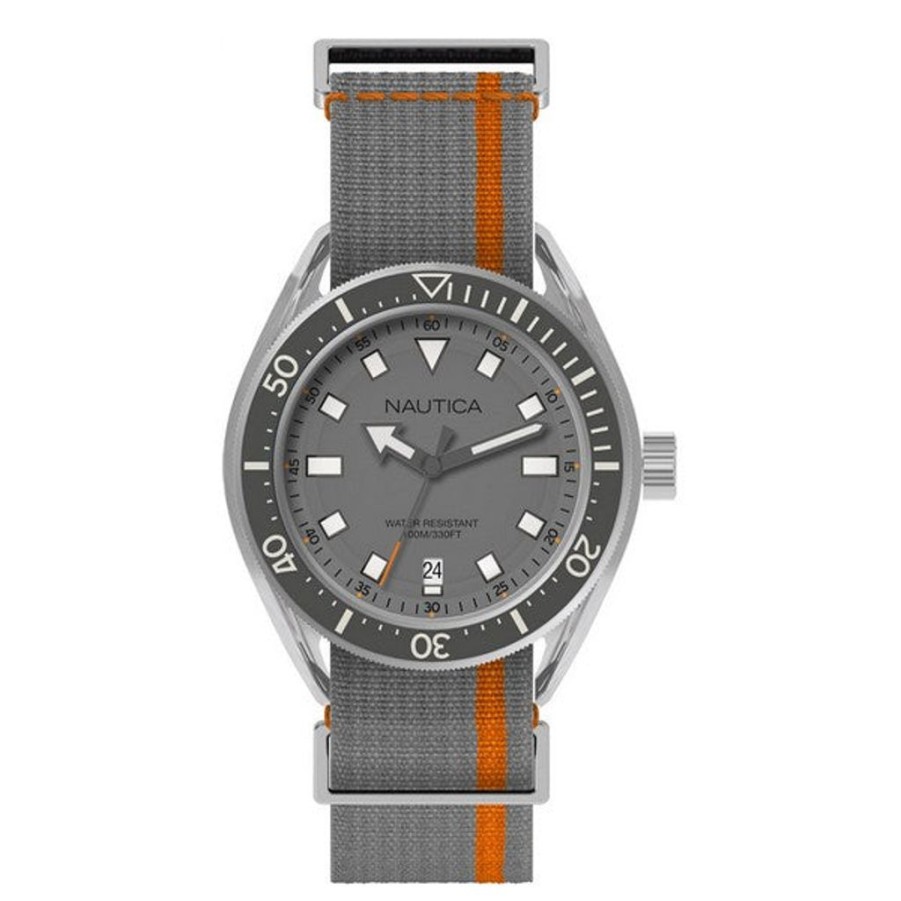 Watches Nautica Metal Watches | Nautica Napprf003 (45 Mm) Men'S Watch