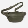 Handbags Stitch & Hide | Stitch & Hide Leather Bailey Hip/Crossbody Bag Olive Green - Free Keyring