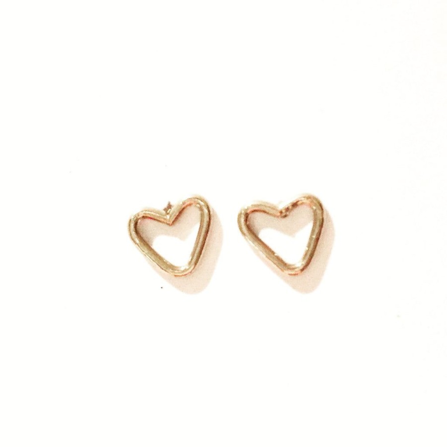 Jewellery Agapantha Jewelry Earrings | Agapantha Junibel Sweatheart Studs Earrings