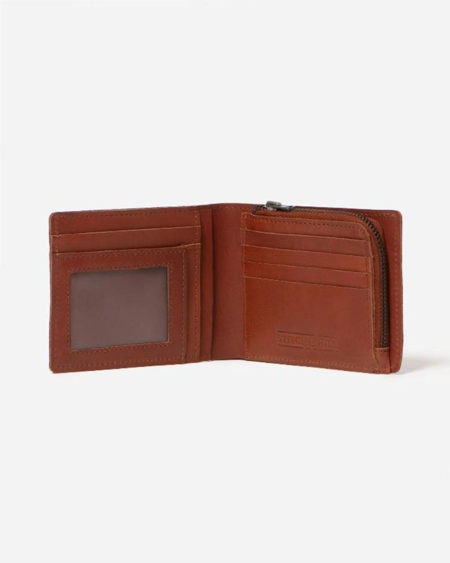 Wallets Stitch & Hide Bifold & Trifold Wallets | Stitch & Hide Leather Billy Wallet Maple Brown