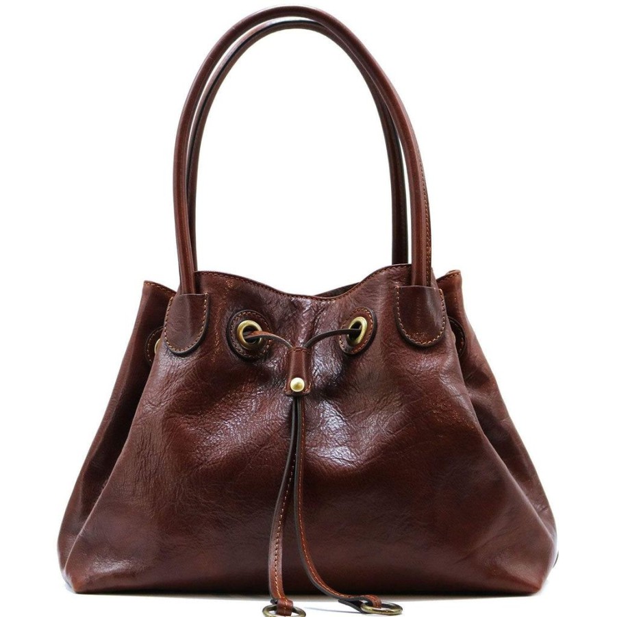 Handbags Floto | Floto Leather Sorrento Shoulder Bag