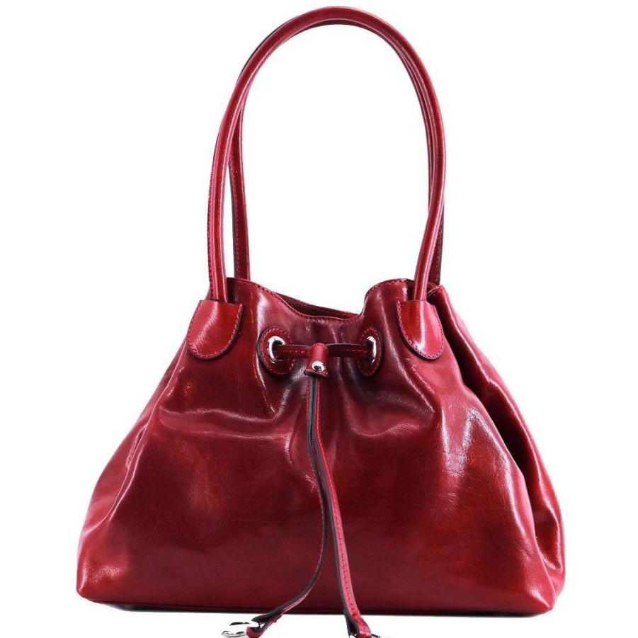 Handbags Floto | Floto Leather Sorrento Shoulder Bag