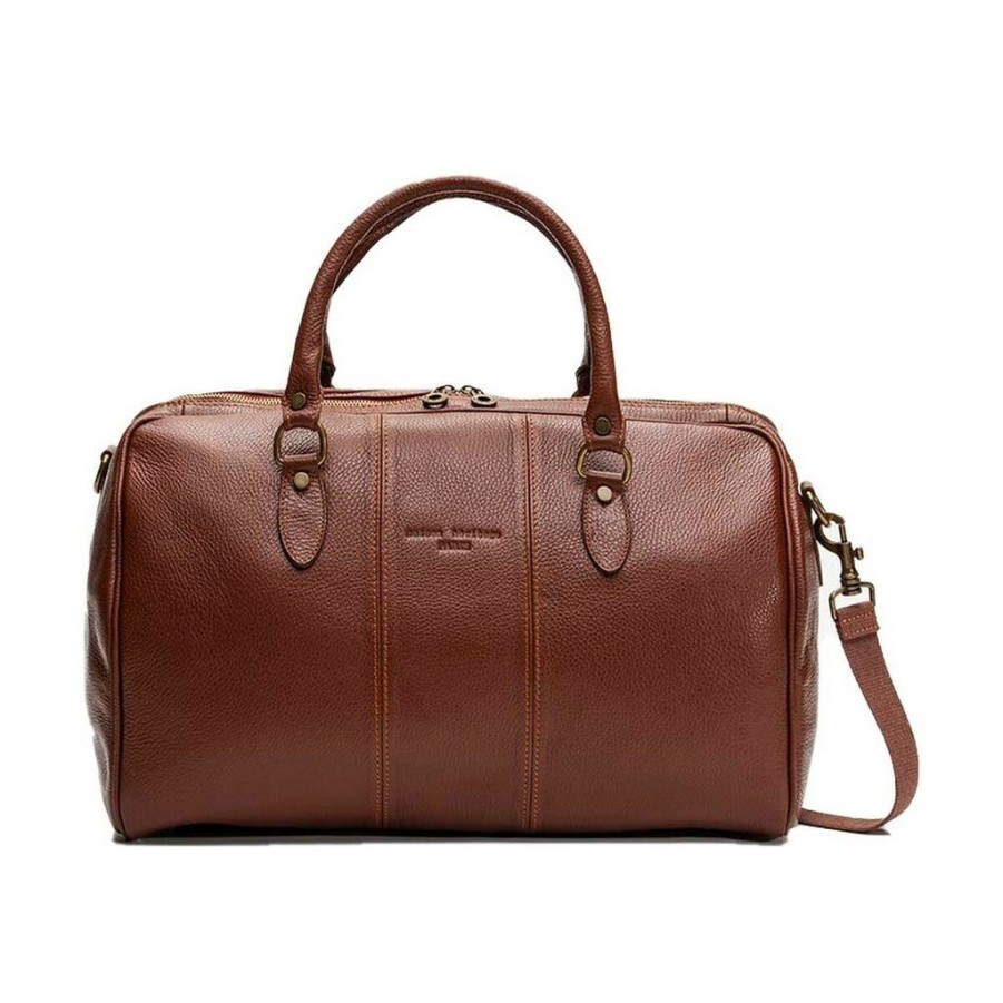 Handbags Maison Heritage | Maison Heritage Mini-Week Brown Leather Satchelbag