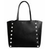 Handbags Michael Kors | Michael Kors Holly Stud Shoulder Bag Tote Black 35 X 30 X 17 Cm