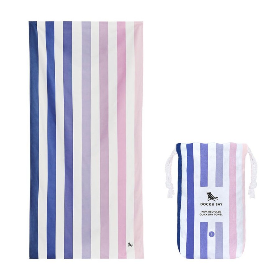 Women Dock & Bay Beach Towels | Dock & Bay Beach Towel Cabana Collection L 100% Recycled Dusk To Dawn