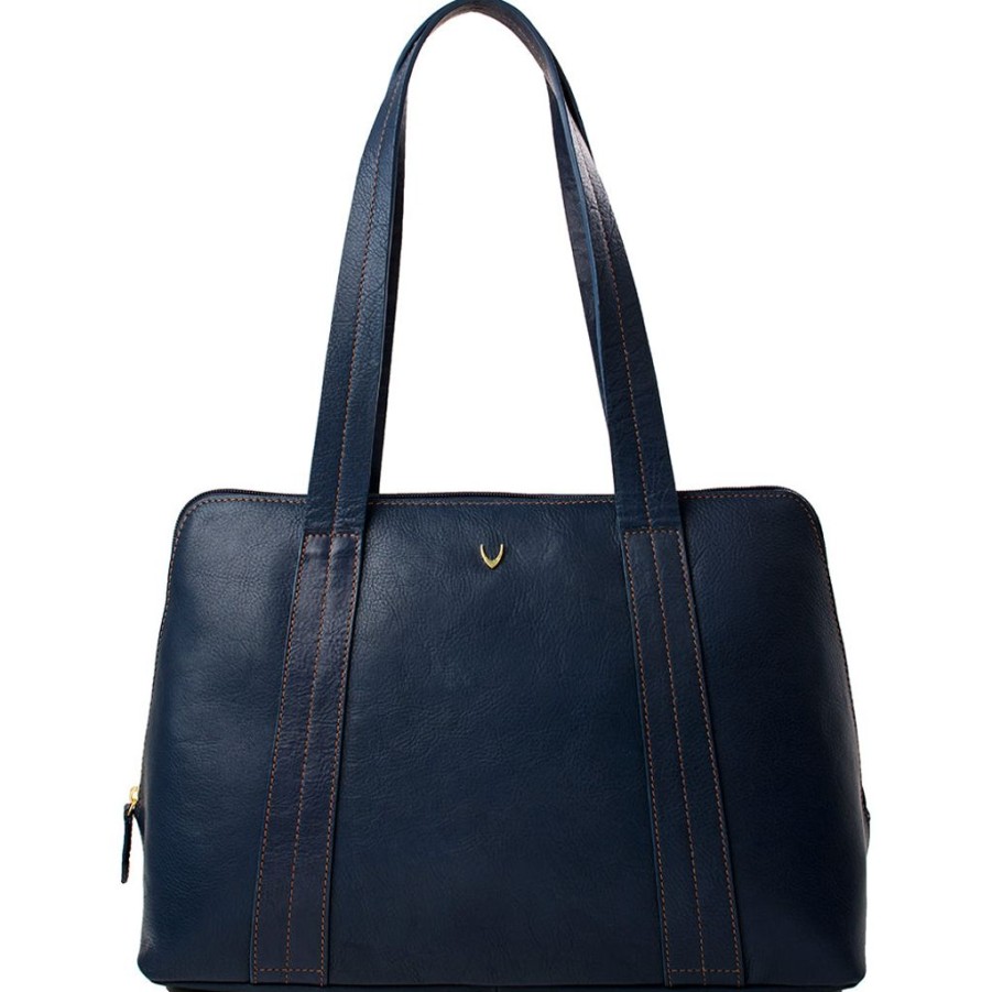 Handbags Hidesign | Hidesign Cerys Leather Multi-Compartment Shoulder Bag Blue