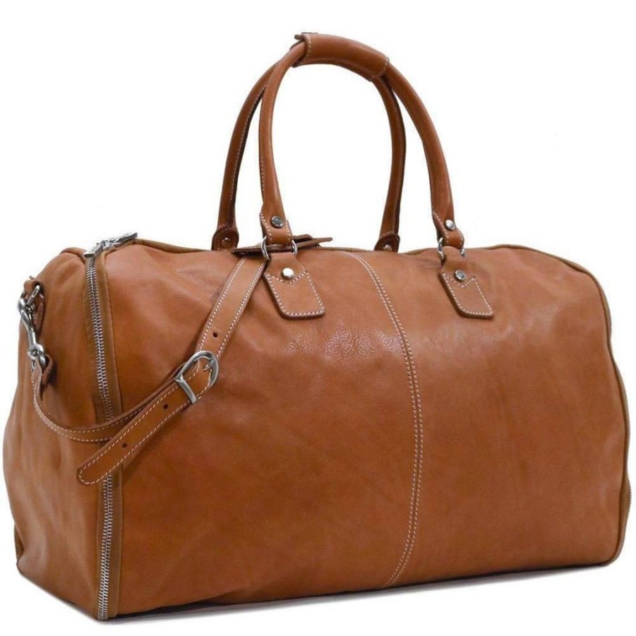 Handbags Floto Leather | Floto Leather Parma Garment Duffle Bag Parma Brown